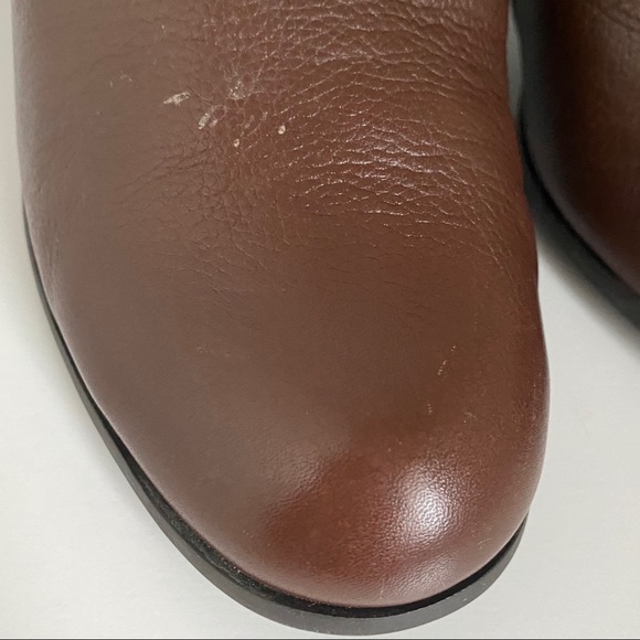 COLE HAAN Leather Ankle Bootie, Brown, 9 - Picture 6 of 16
